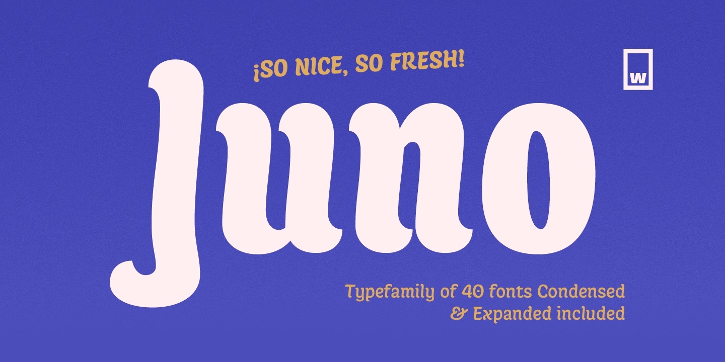 Example font Juno Semiexpanded #1